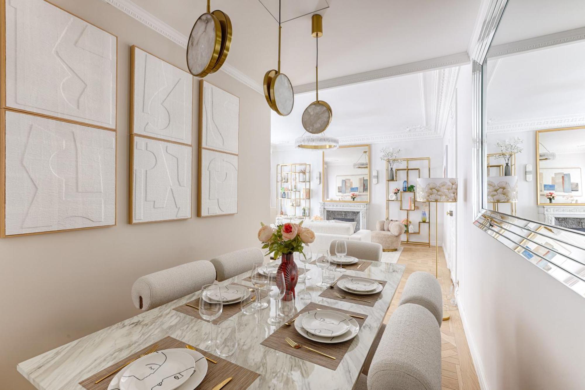 Elegant Luxury Apartment For 6 On Champs-Elysees Paris Exteriör bild